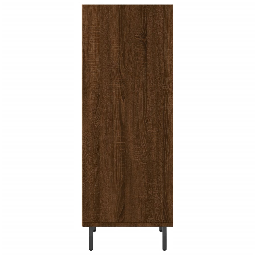 skænk 34,5x32,5x90 cm konstrueret træ brun egetræsfarve
