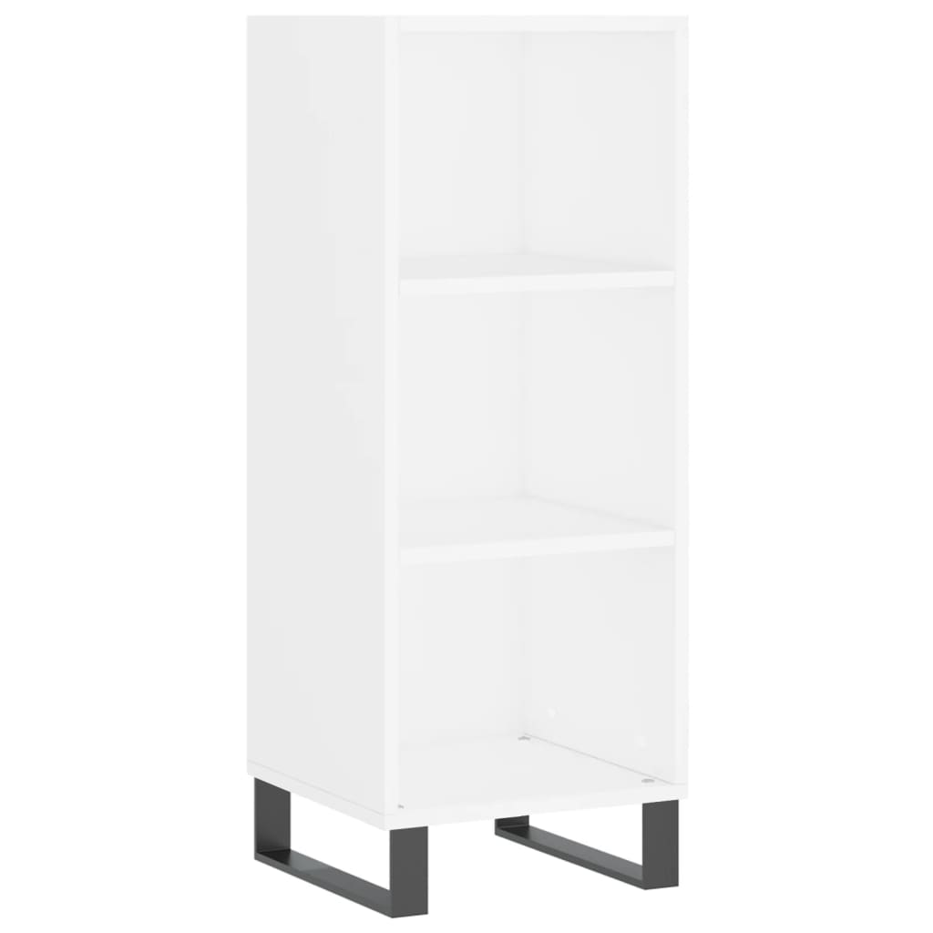 skænk 34,5x32,5x90 cm konstrueret træ hvid