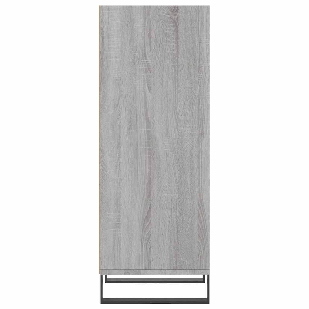 skænk 34,5x32,5x90 cm konstrueret træ grå sonoma-eg