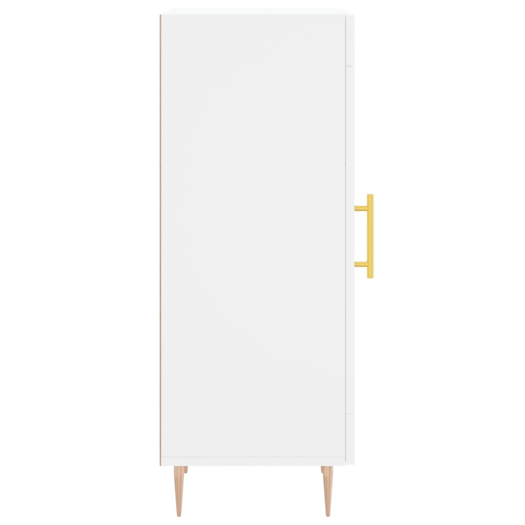 skænk 34,5x34x90 cm konstrueret træ hvid