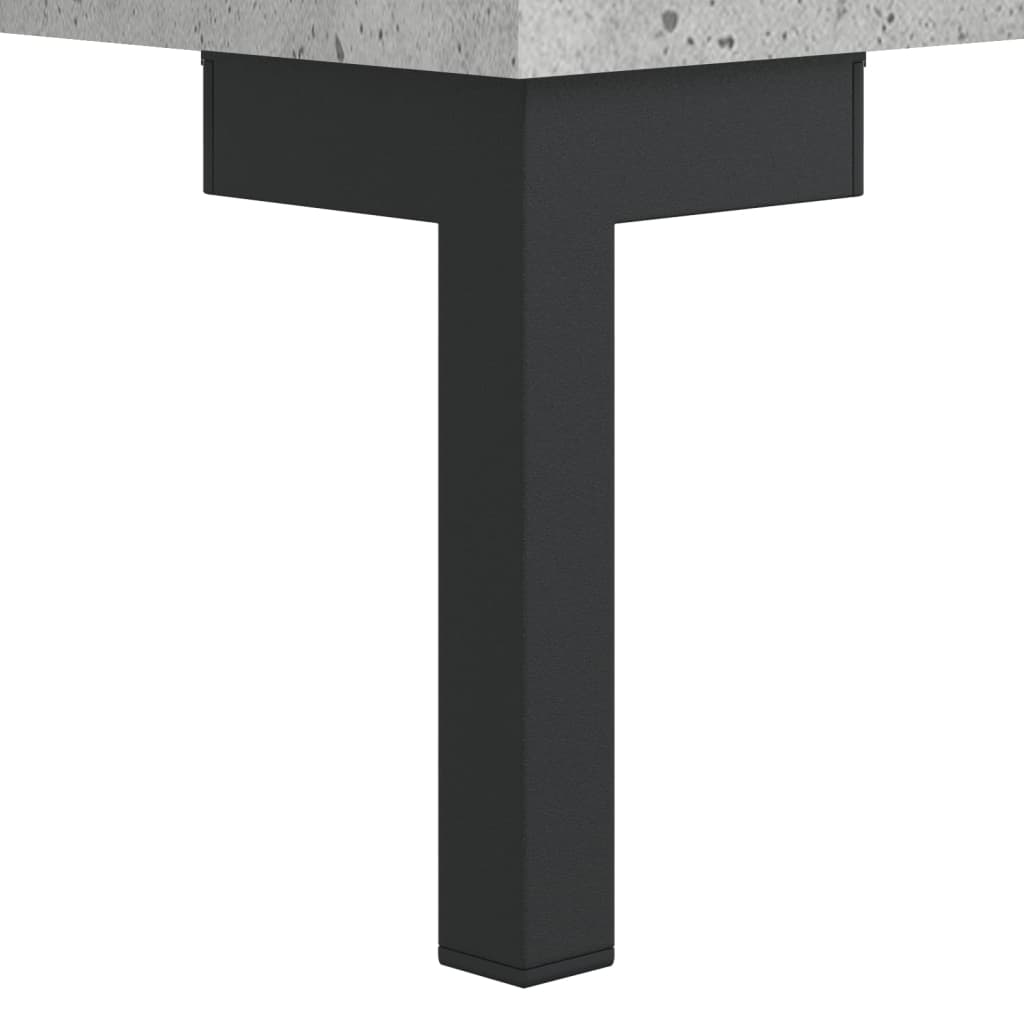 skænk 34,5x34x90 cm konstrueret træ betongrå