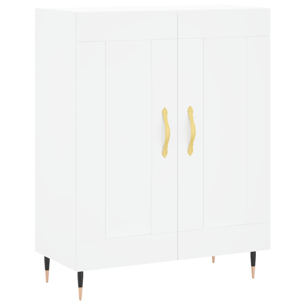 skænk 69,5x34x90 cm konstrueret træ hvid