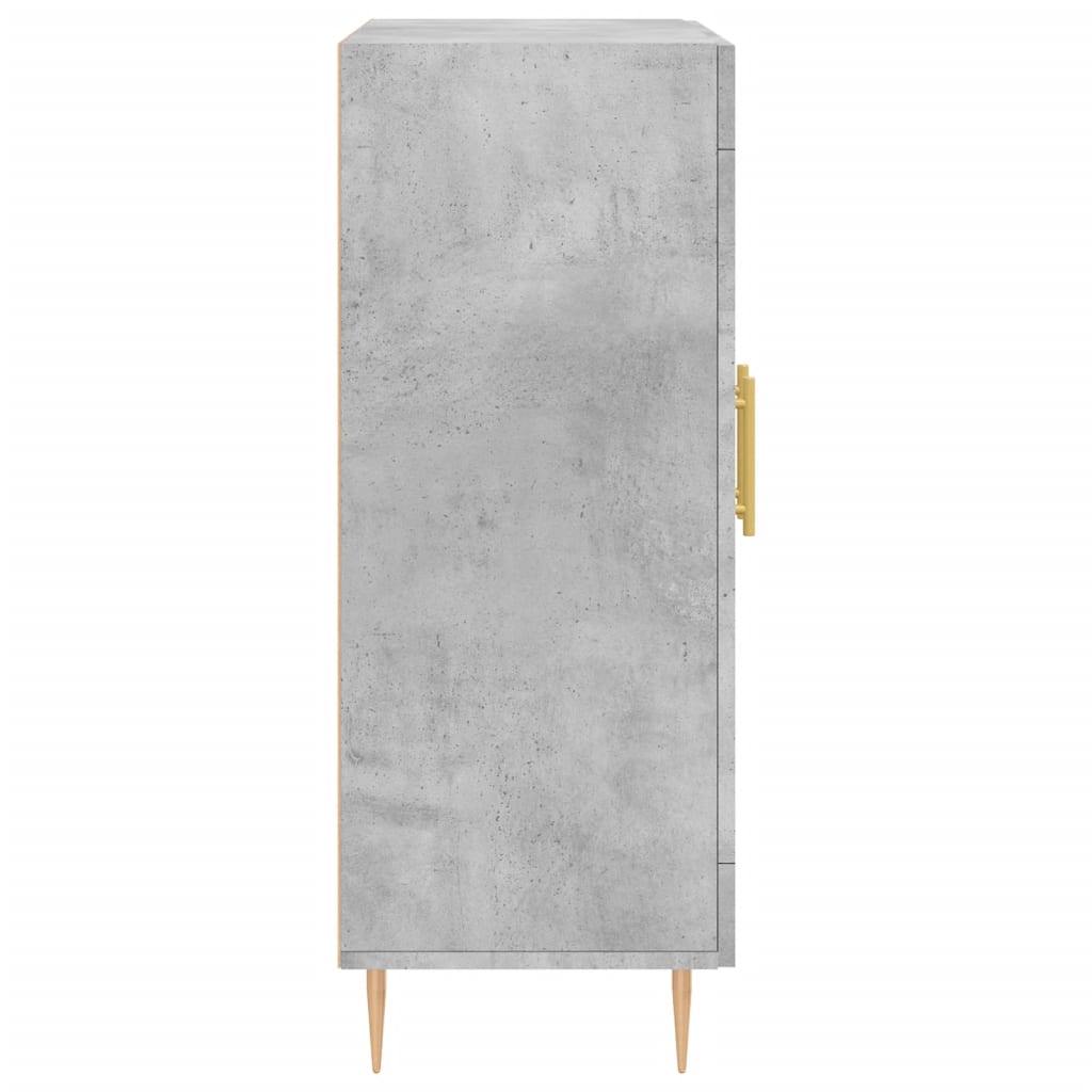 skænk 69,5x34x90 cm konstrueret træ betongrå