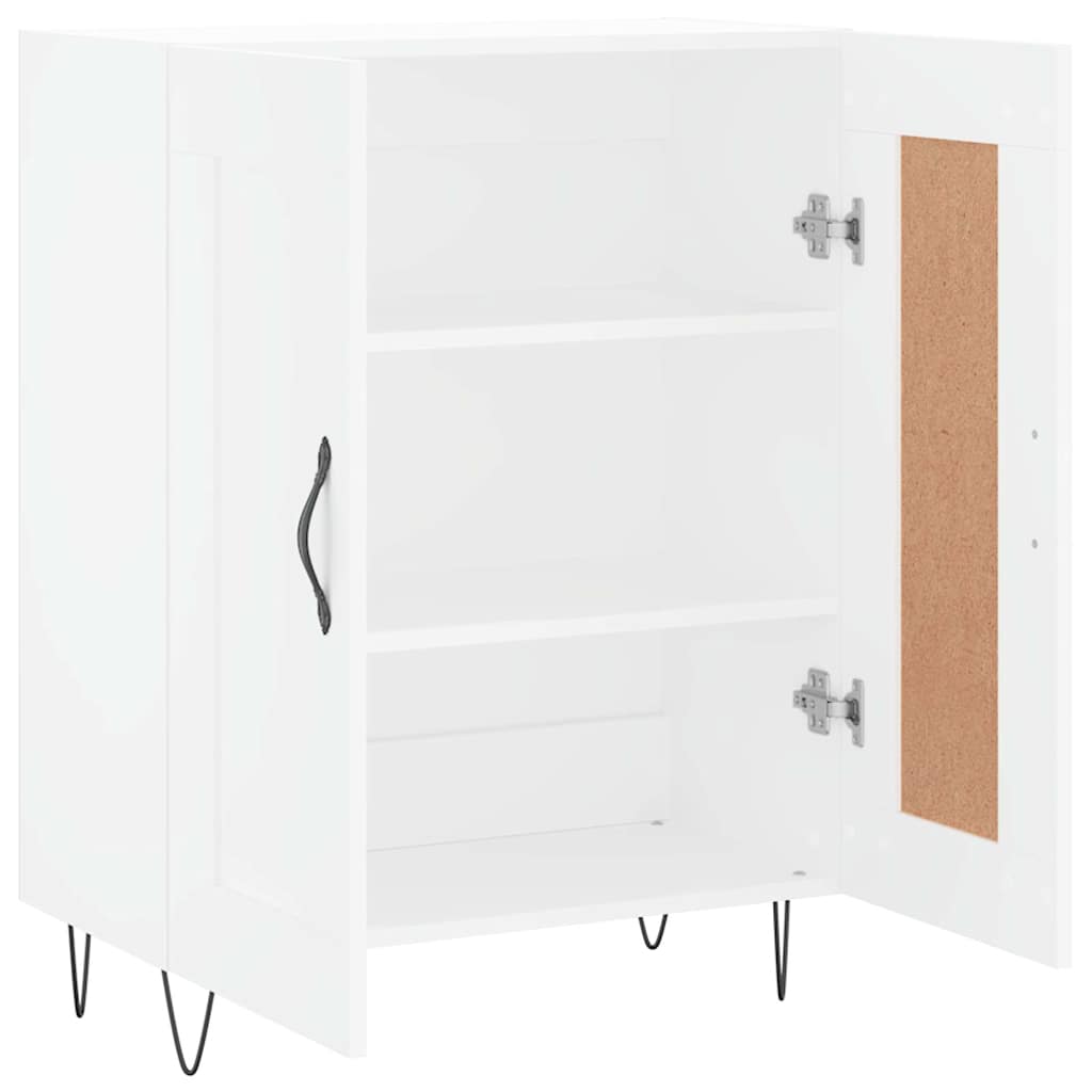 skænk 69,5x34x90 cm konstrueret træ hvid