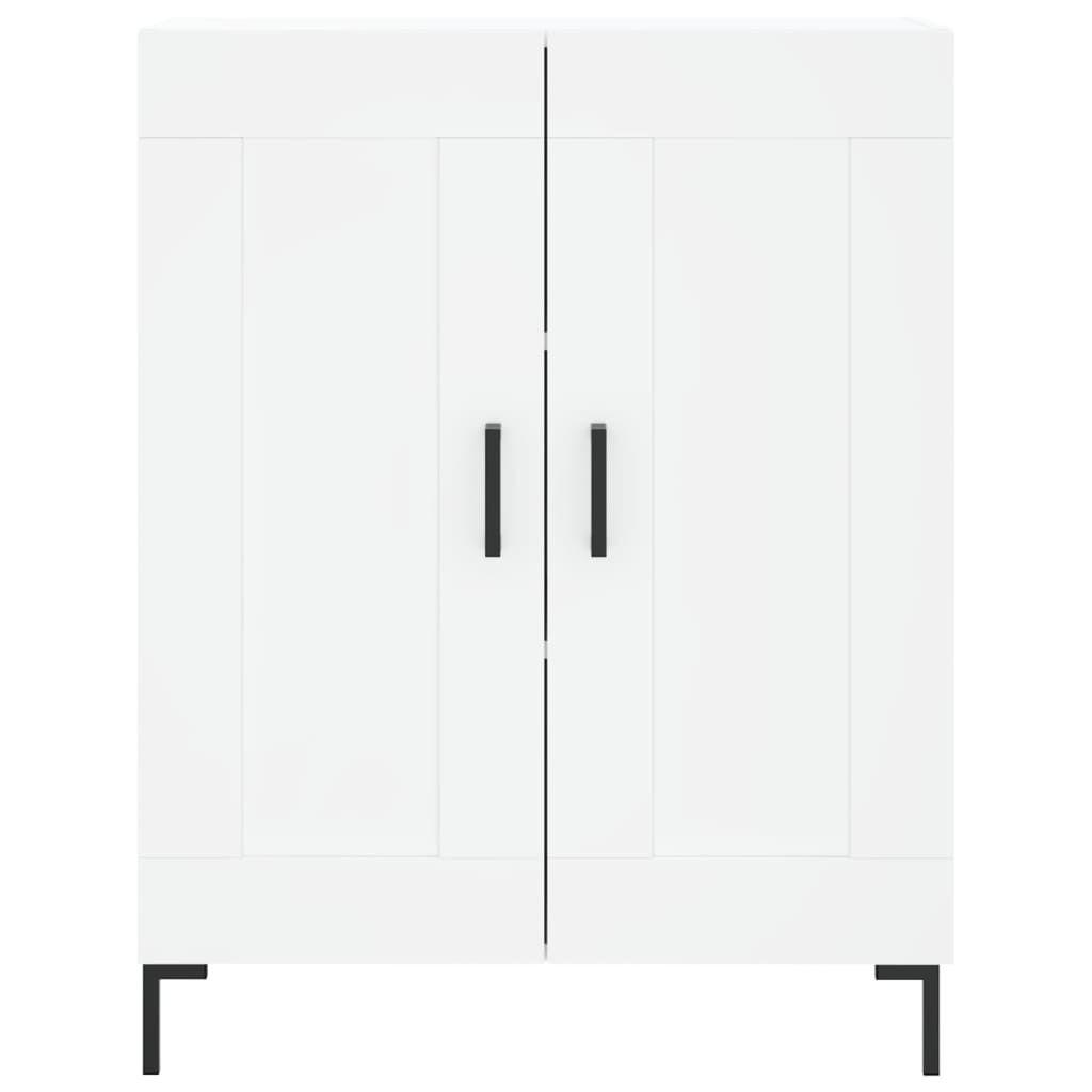 skænk 69,5x34x90 cm konstrueret træ hvid