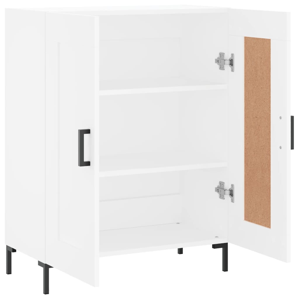 skænk 69,5x34x90 cm konstrueret træ hvid