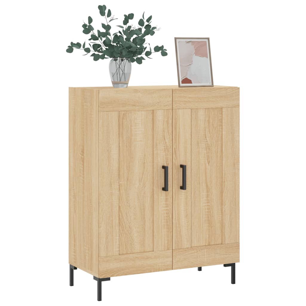 skænk 69,5x34x90 cm konstrueret træ sonoma-eg