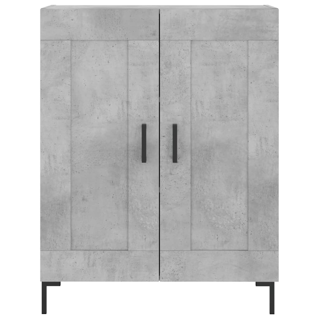skænk 69,5x34x90 cm konstrueret træ betongrå