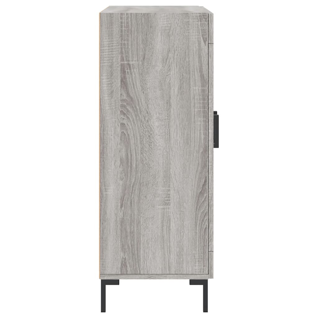 skænk 69,5x34x90 cm konstrueret træ grå sonoma-eg