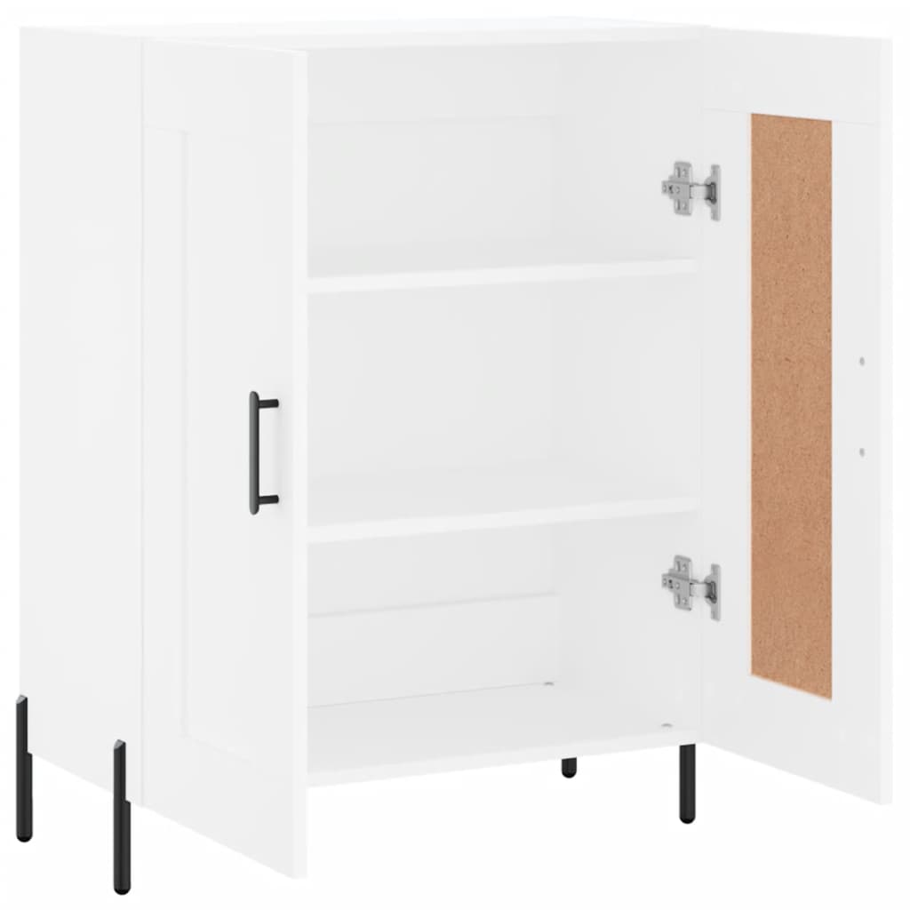 skænk 69,5x34x90 cm konstrueret træ hvid