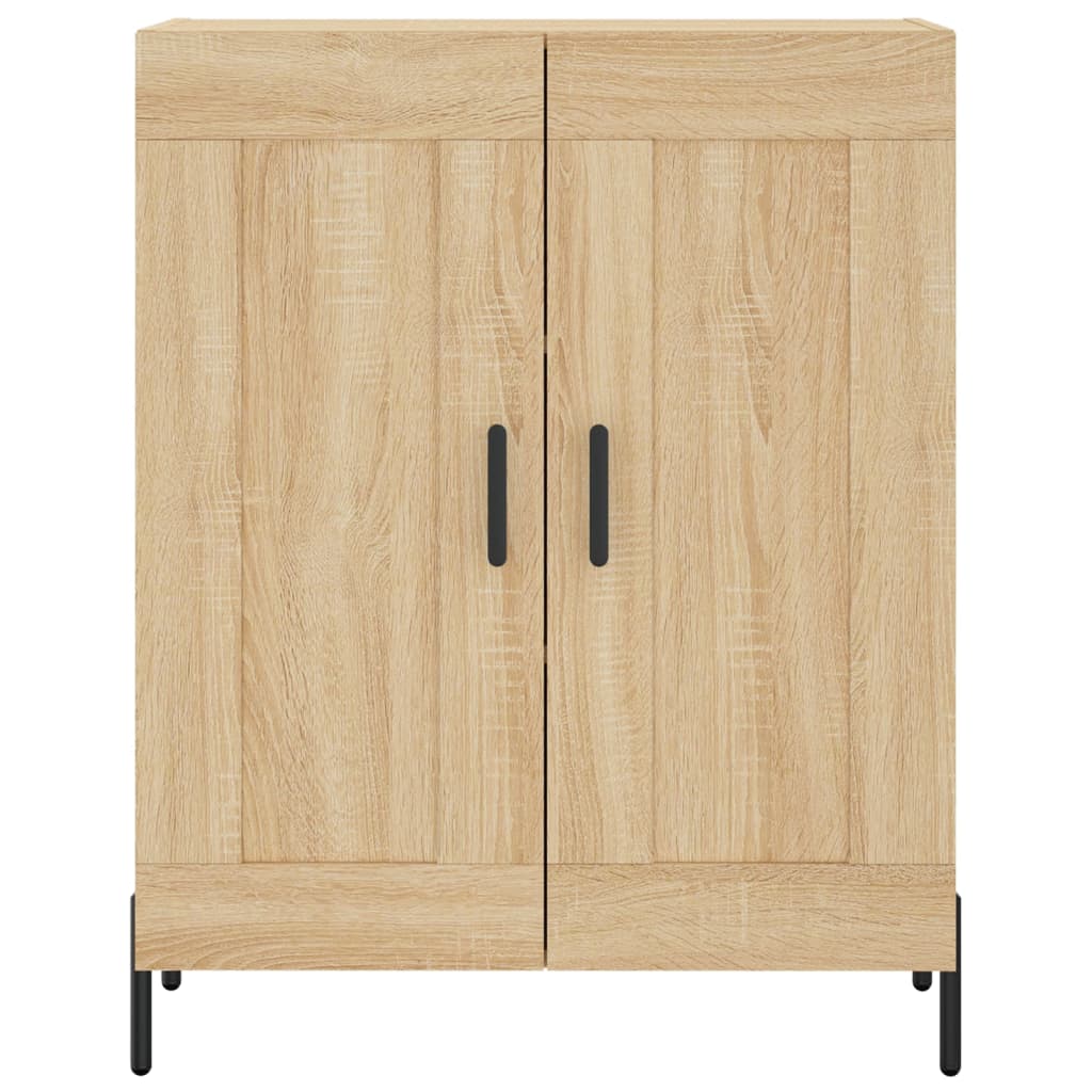 skænk 69,5x34x90 cm konstrueret træ sonoma-eg