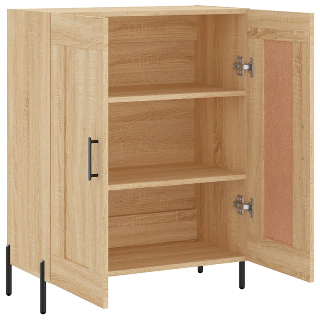 skænk 69,5x34x90 cm konstrueret træ sonoma-eg