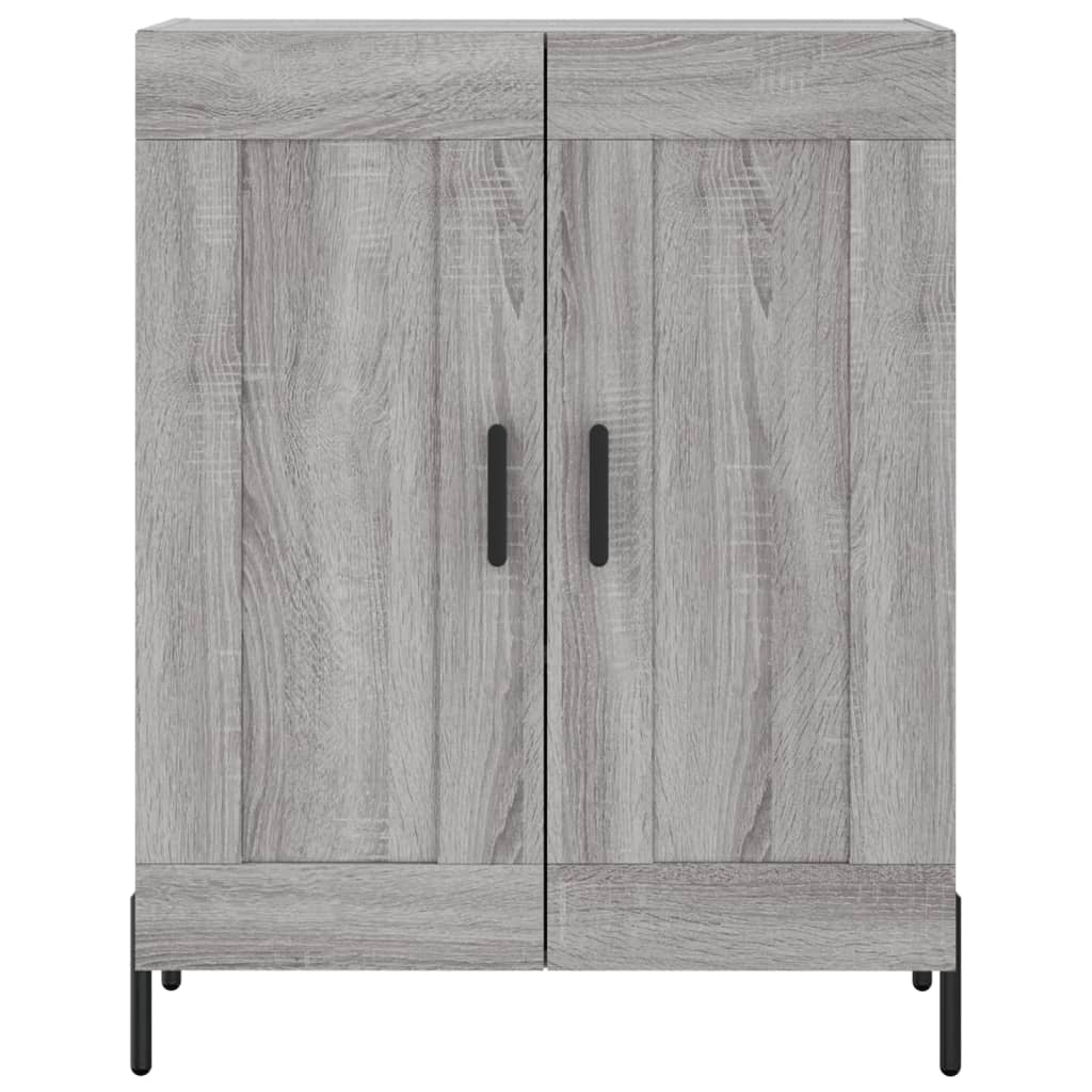 skænk 69,5x34x90 cm konstrueret træ grå sonoma-eg