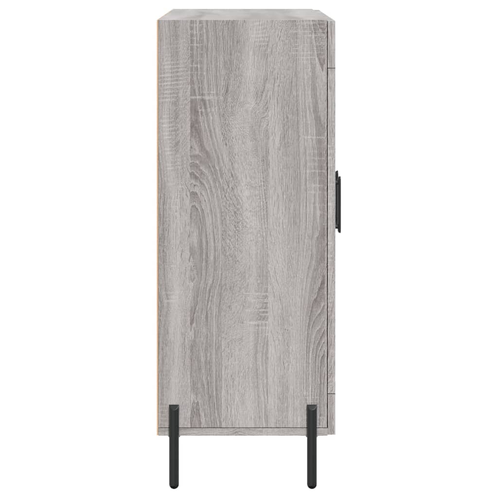 skænk 69,5x34x90 cm konstrueret træ grå sonoma-eg