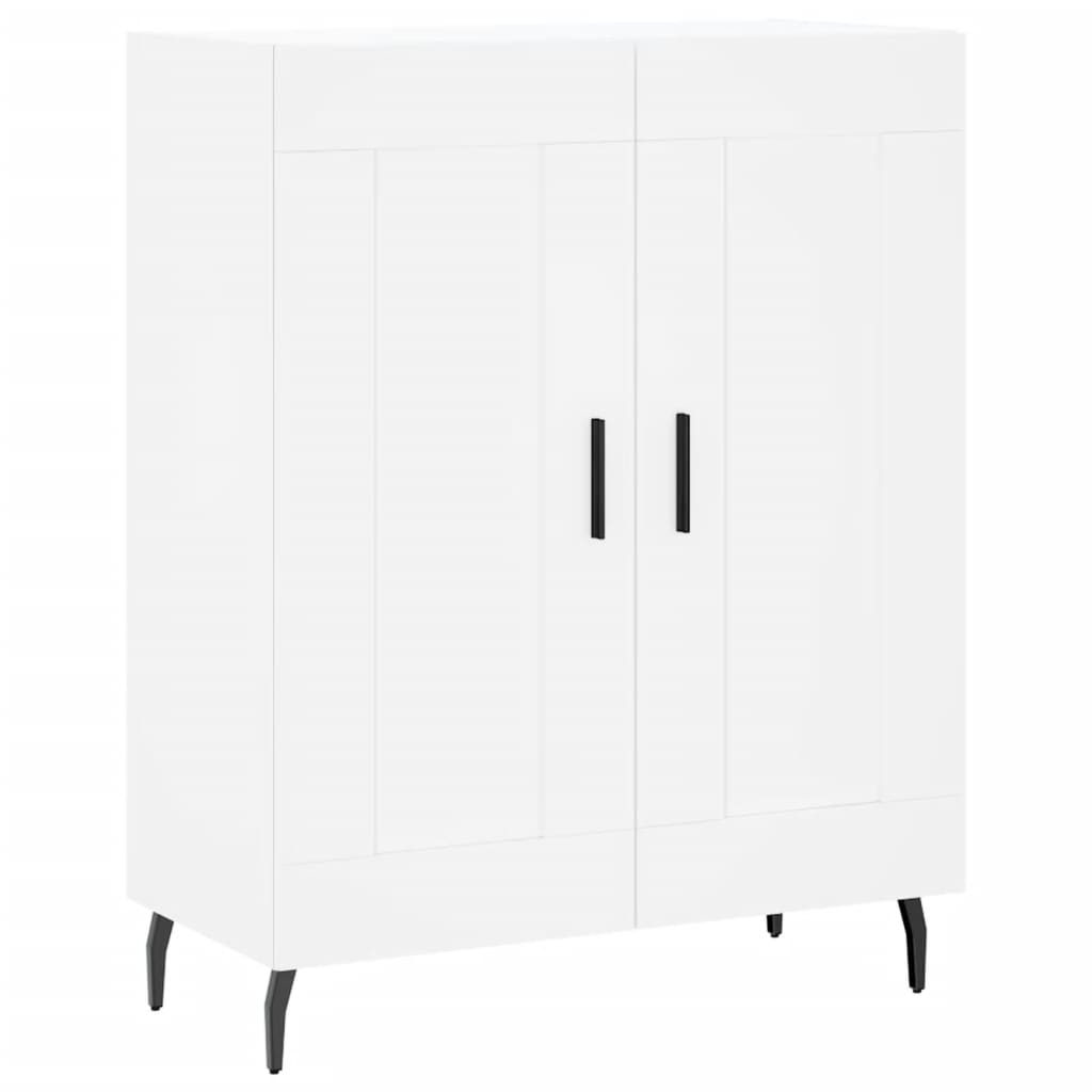skænk 69,5x34x90 cm konstrueret træ hvid