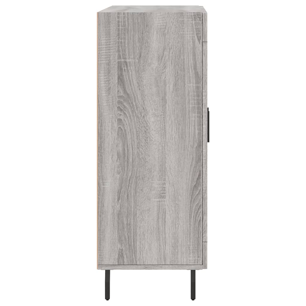 skænk 69,5x34x90 cm konstrueret træ grå sonoma-eg