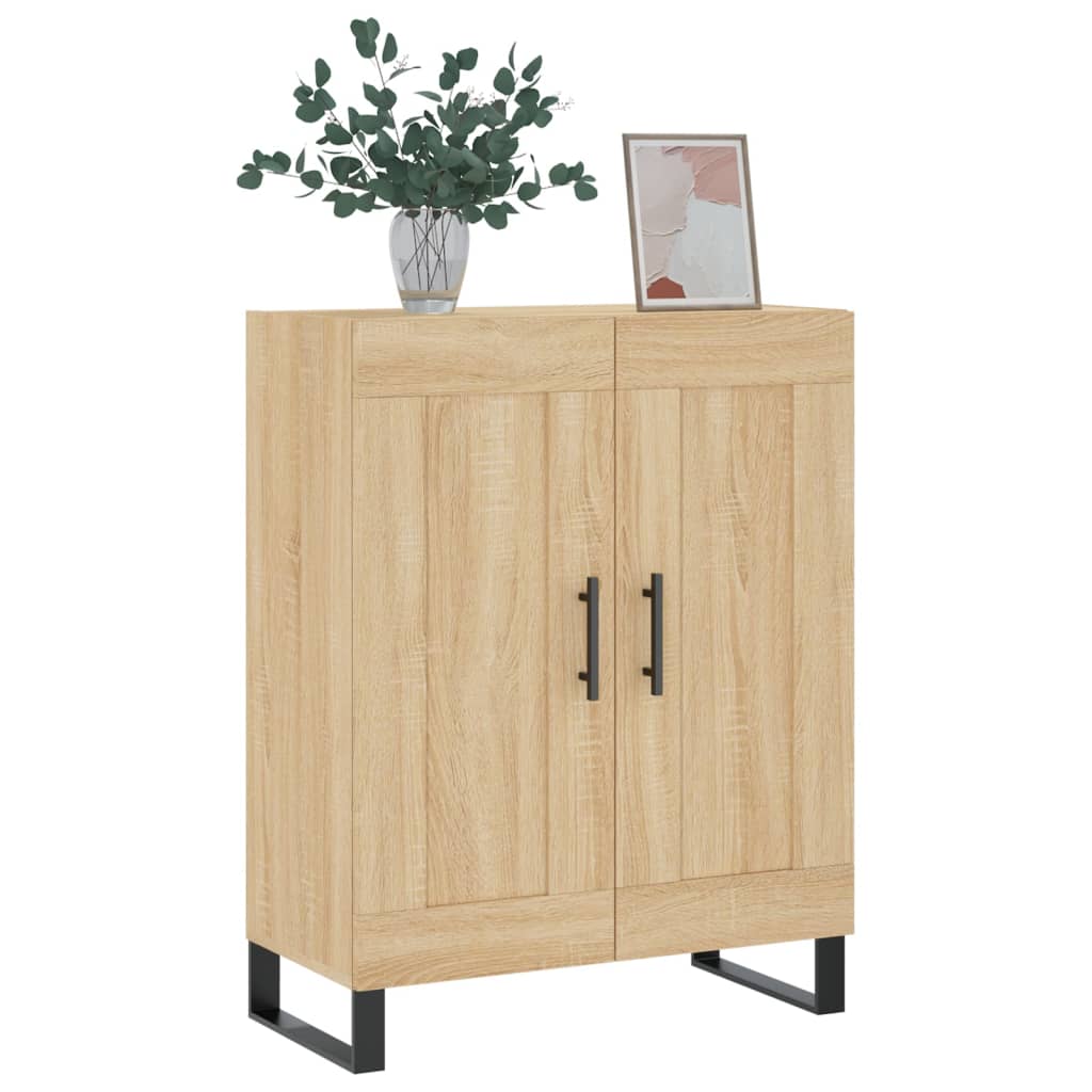 skænk 69,5x34x90 cm konstrueret træ sonoma-eg