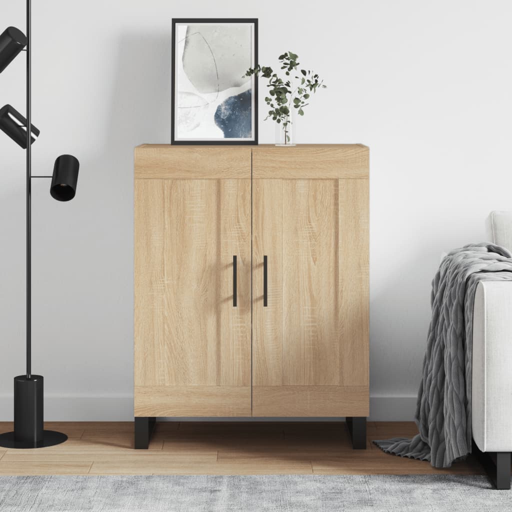 skænk 69,5x34x90 cm konstrueret træ sonoma-eg