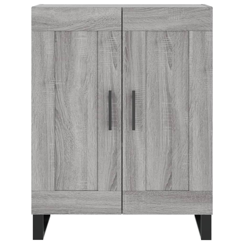 skænk 69,5x34x90 cm konstrueret træ grå sonoma-eg