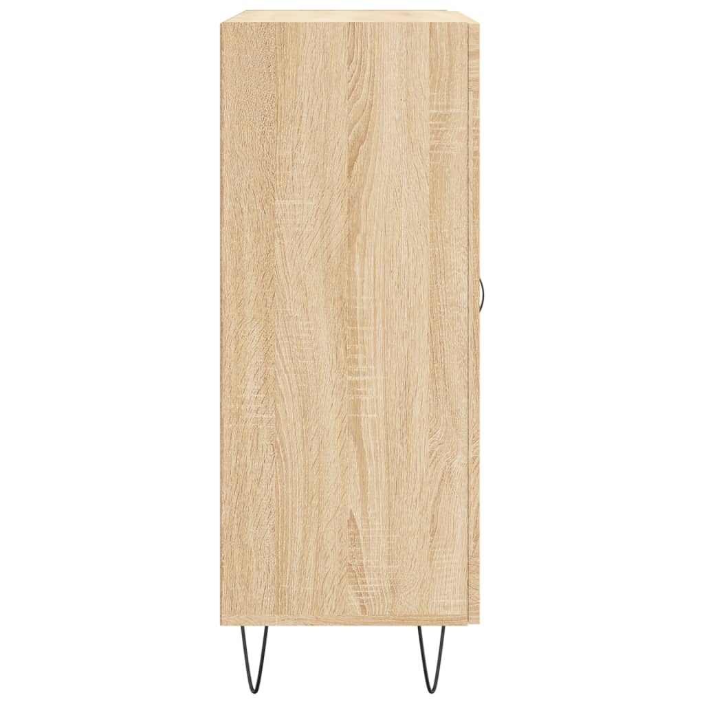 skænk 69,5x34x90 cm konstrueret træ sonoma-eg