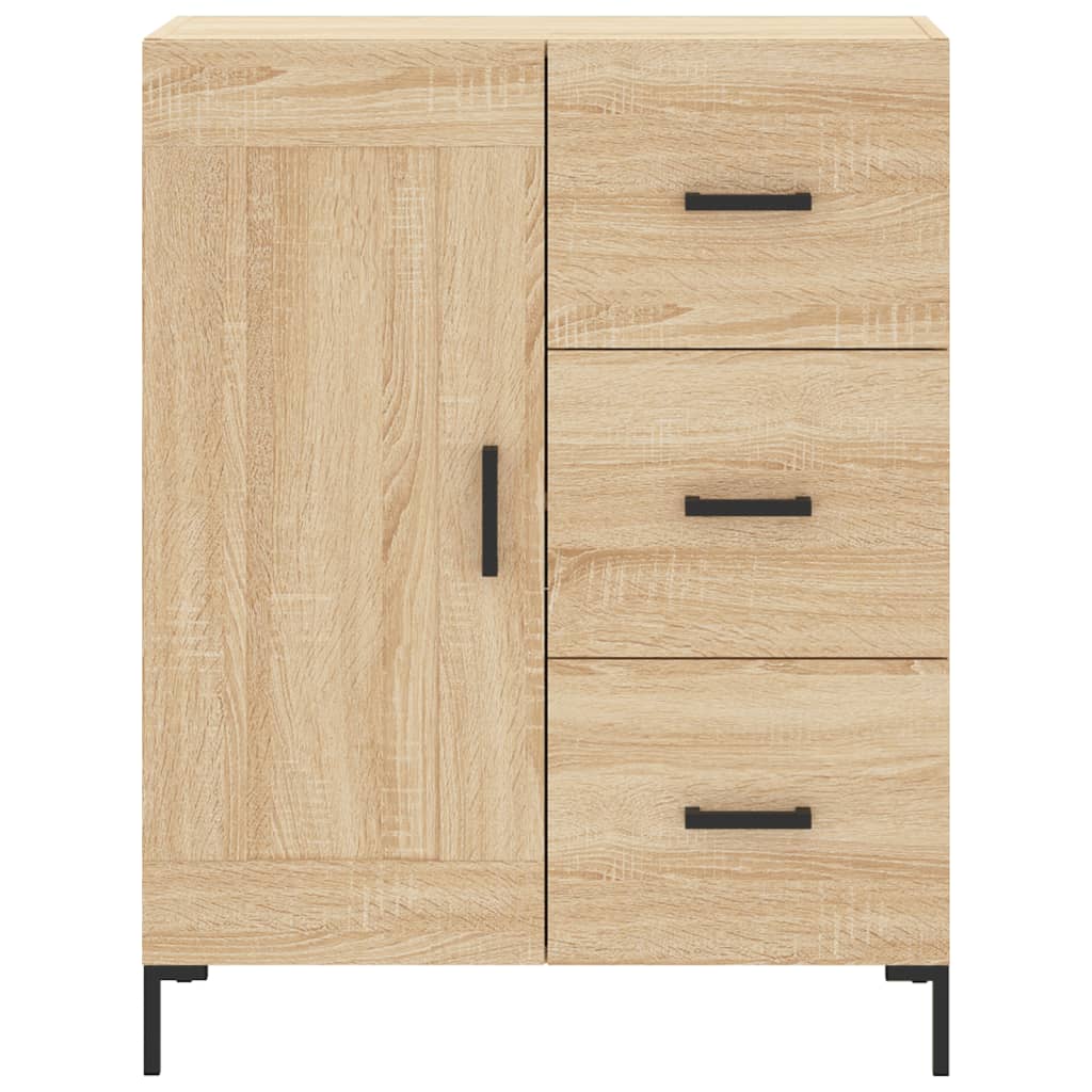 skænk 69,5x34x90 cm konstrueret træ sonoma-eg