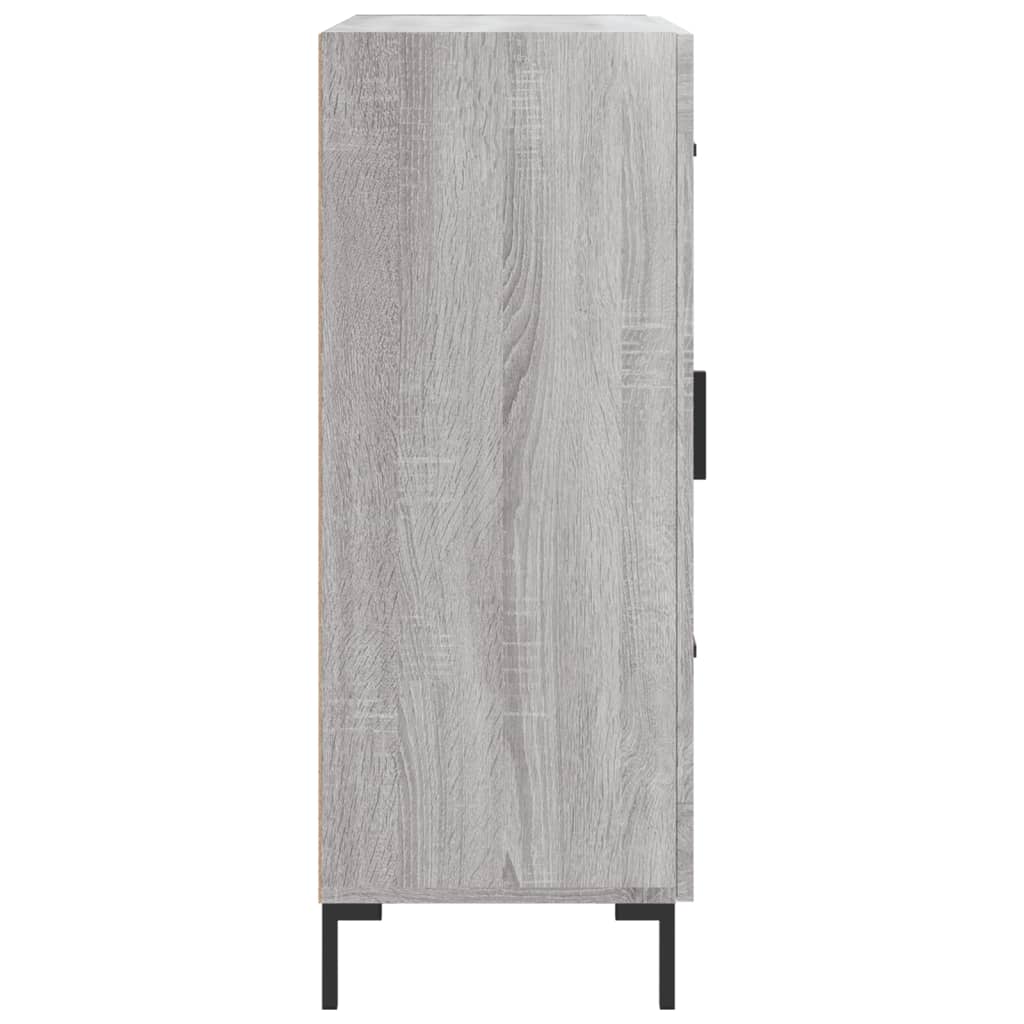 skænk 69,5x34x90 cm konstrueret træ grå sonoma-eg