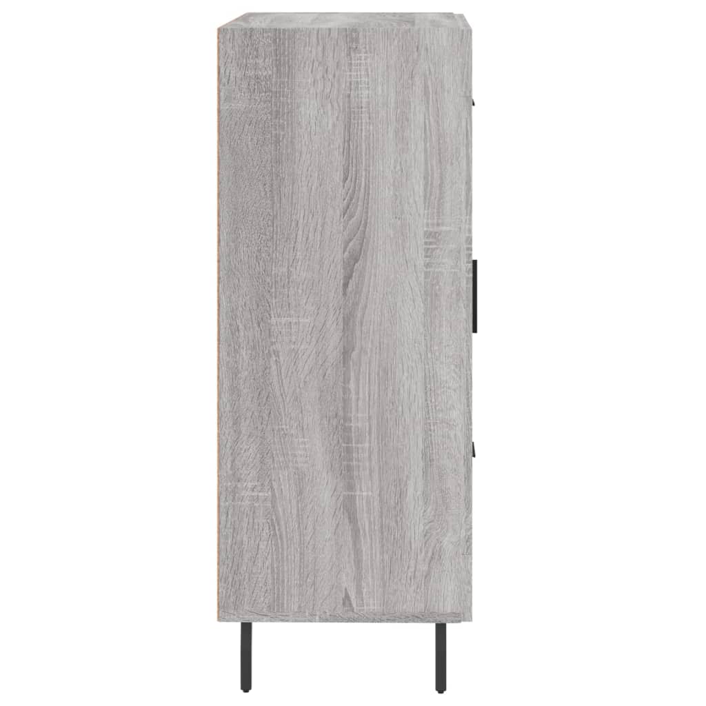 skænk 69,5x34x90 cm konstrueret træ grå sonoma-eg