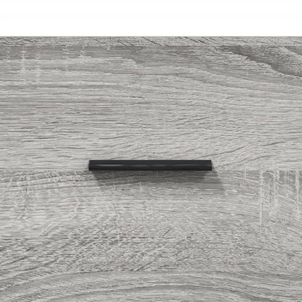 skænk 69,5x34x90 cm konstrueret træ grå sonoma-eg