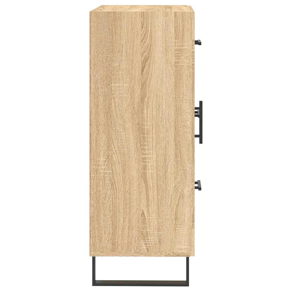 skænk 69,5x34x90 cm konstrueret træ sonoma-eg