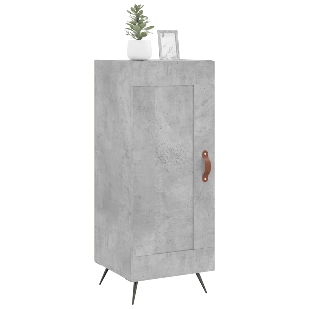 skænk 34,5x34x90 cm konstrueret træ betongrå