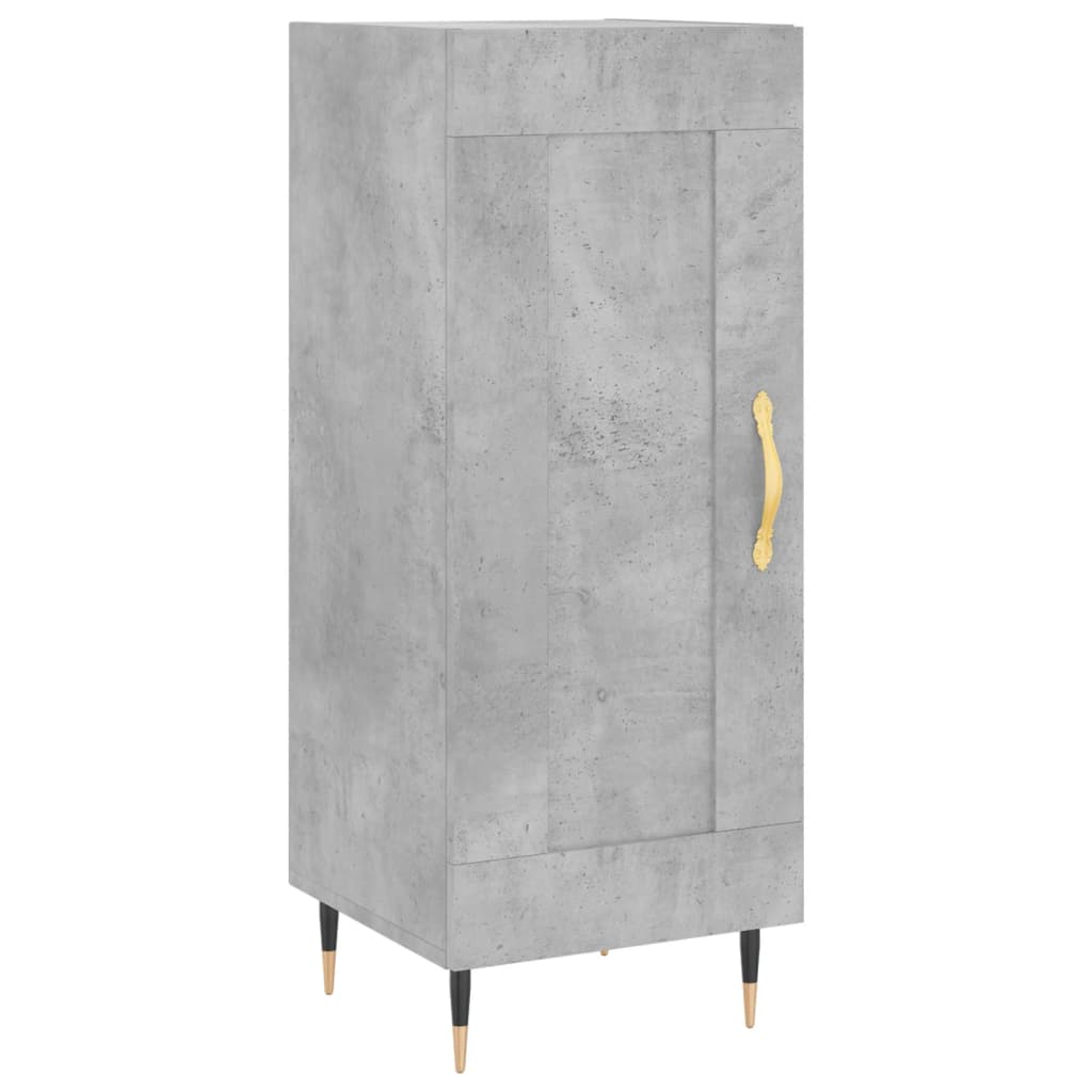 skænk 34,5x34x90 cm konstrueret træ betongrå