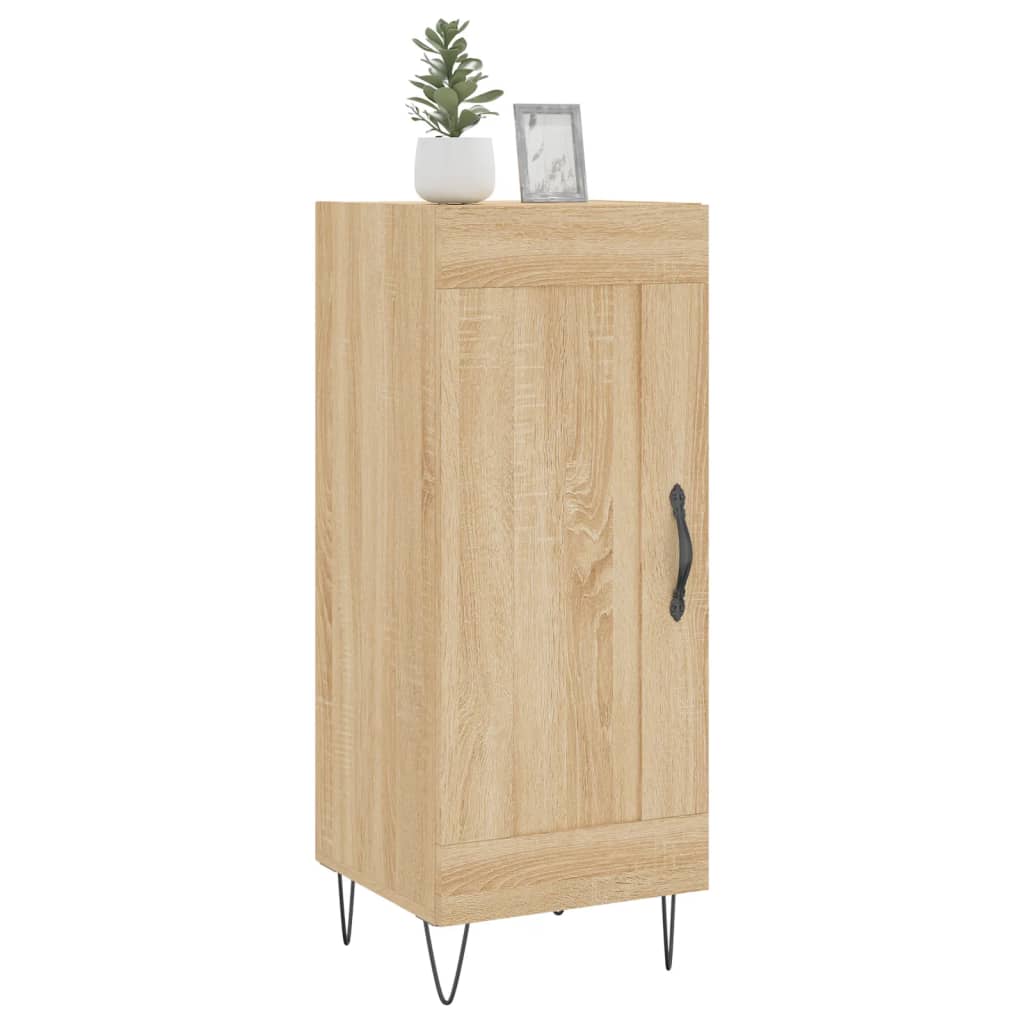 skænk 34,5x34x90 cm konstrueret træ sonoma-eg