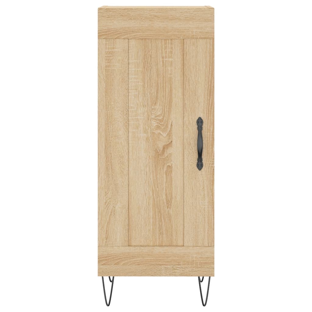 skænk 34,5x34x90 cm konstrueret træ sonoma-eg