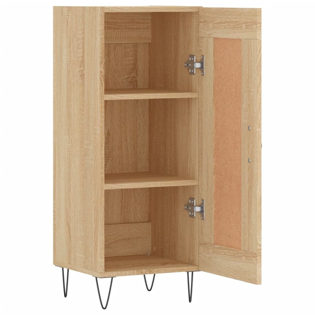 skænk 34,5x34x90 cm konstrueret træ sonoma-eg