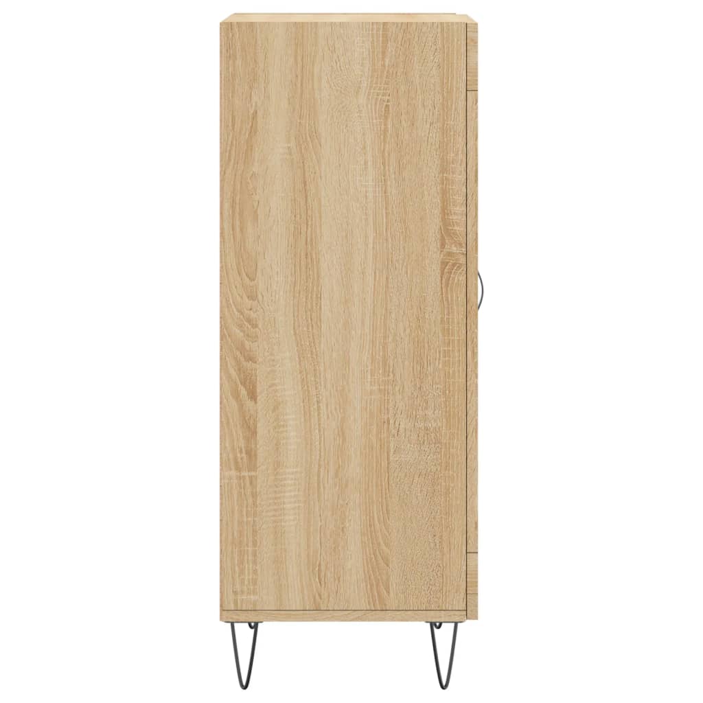 skænk 34,5x34x90 cm konstrueret træ sonoma-eg