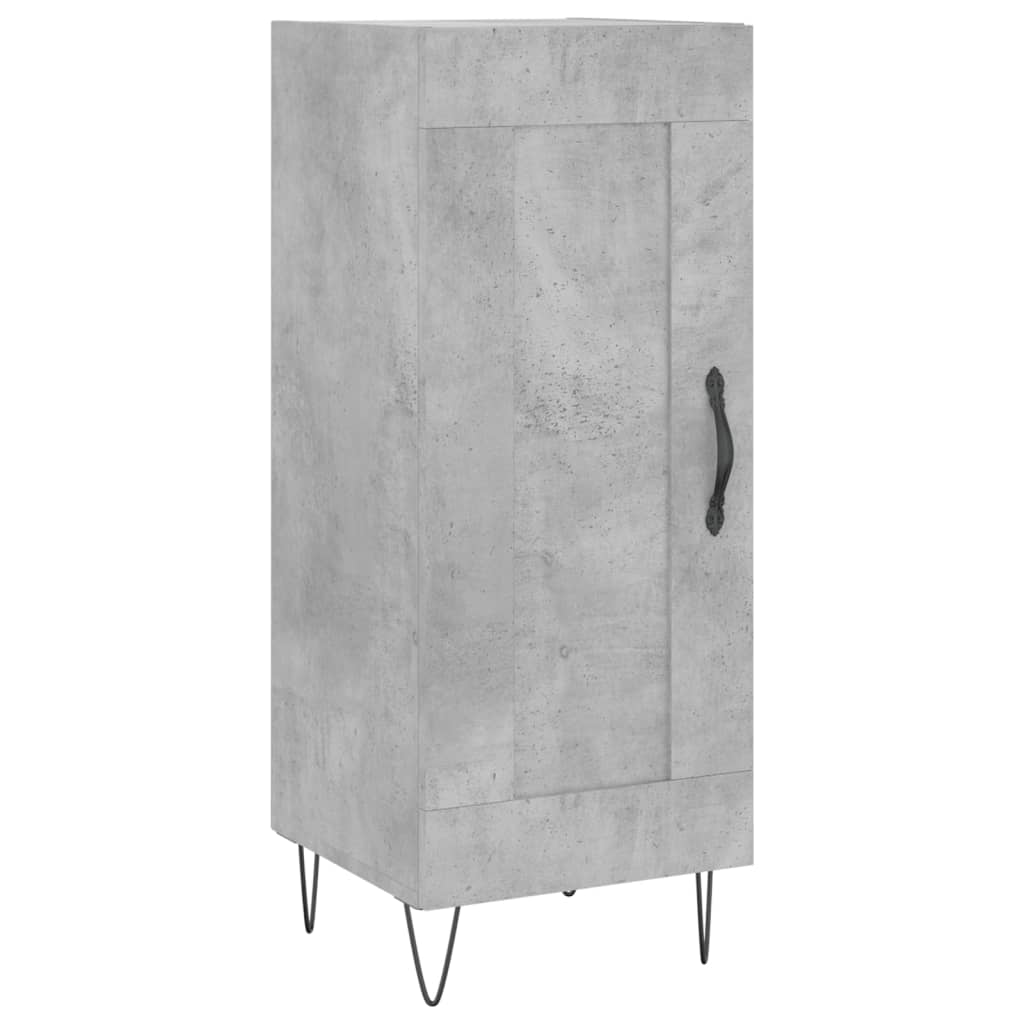 skænk 34,5x34x90 cm konstrueret træ betongrå
