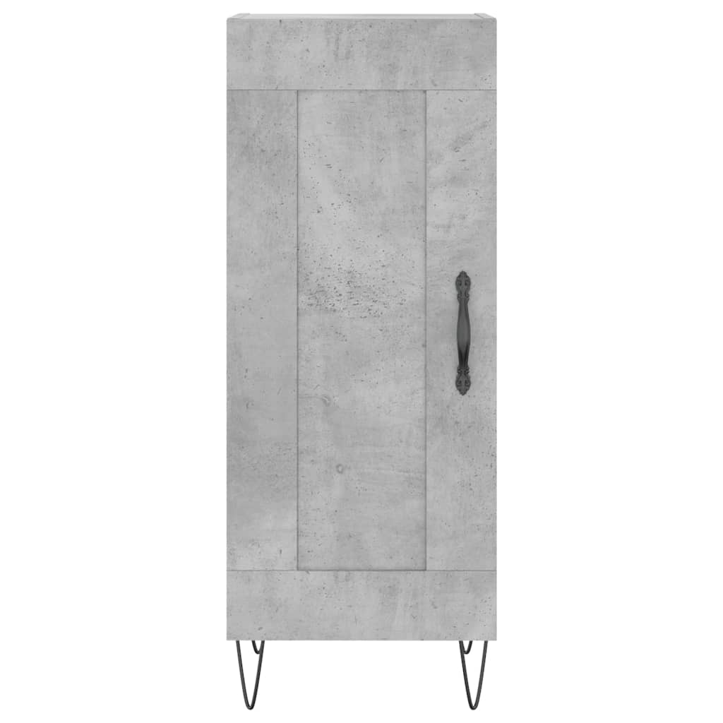 skænk 34,5x34x90 cm konstrueret træ betongrå