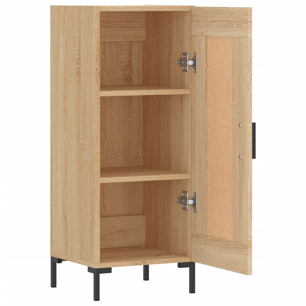 skænk 34,5x34x90 cm konstrueret træ sonoma-eg