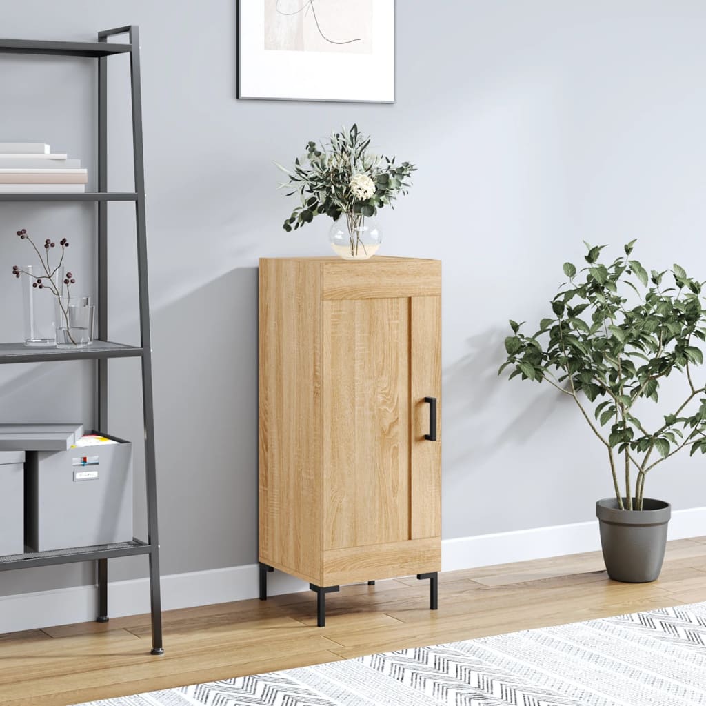 skænk 34,5x34x90 cm konstrueret træ sonoma-eg