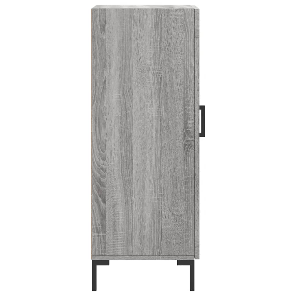 skænk 34,5x34x90 cm konstrueret træ grå sonoma-eg