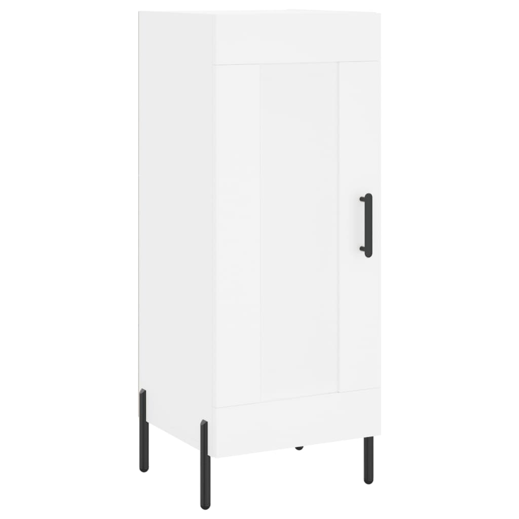 skænk 34,5x34x90 cm konstrueret træ hvid