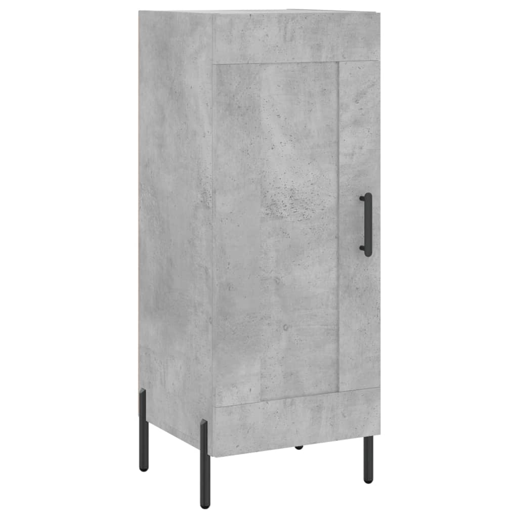 skænk 34,5x34x90 cm konstrueret træ betongrå