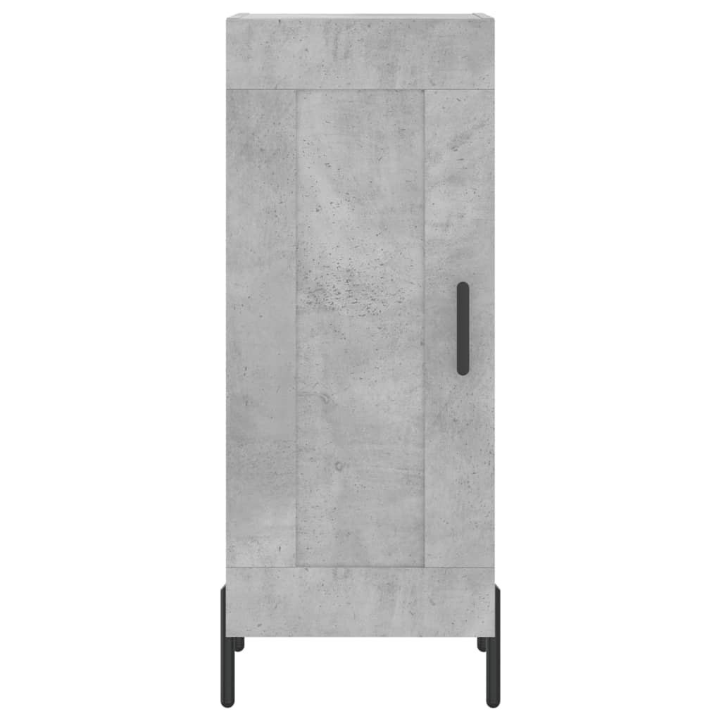 skænk 34,5x34x90 cm konstrueret træ betongrå