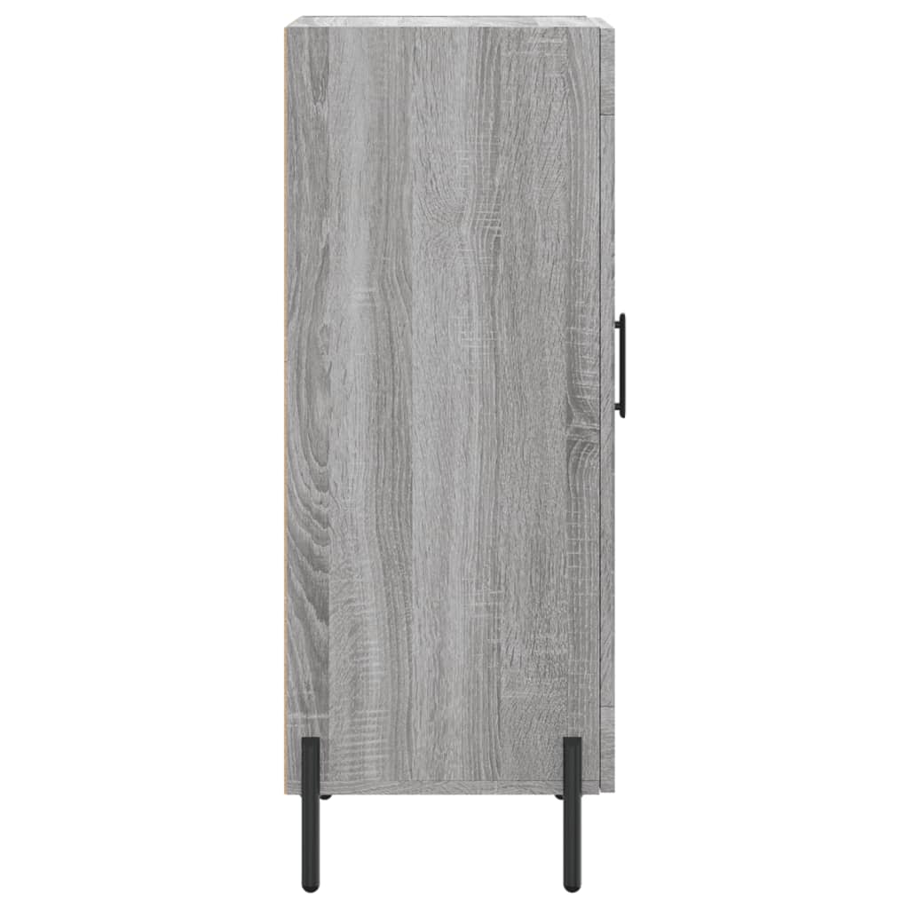 skænk 34,5x34x90 cm konstrueret træ grå sonoma-eg