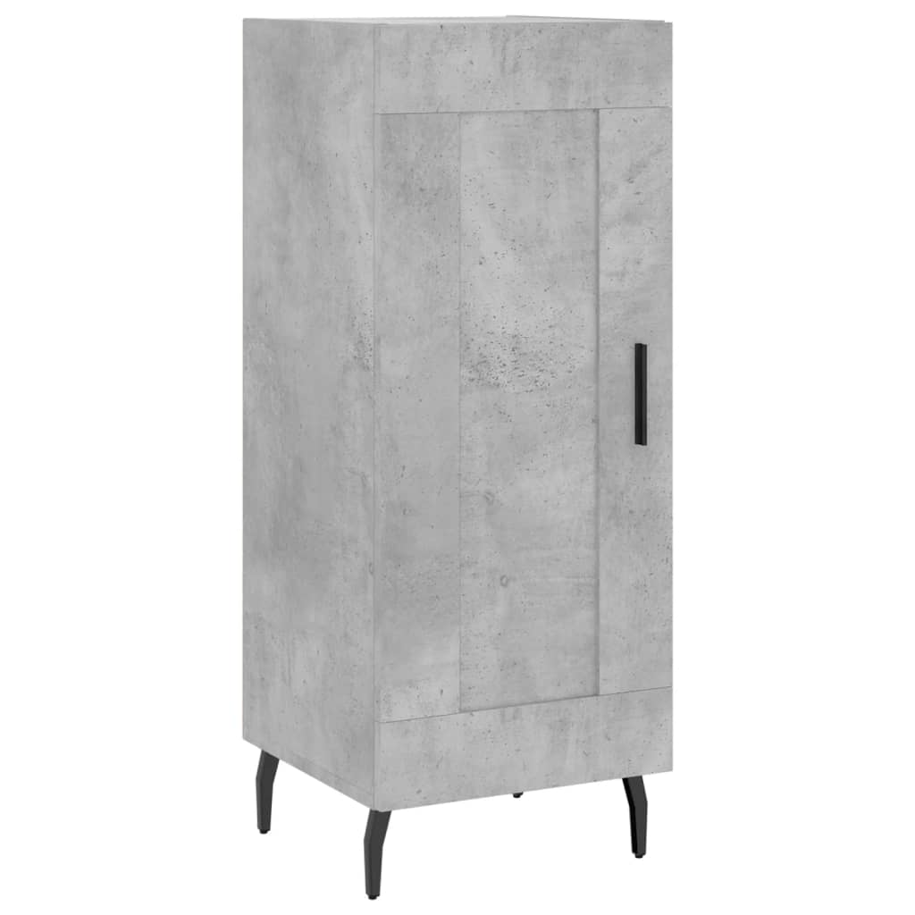 skænk 34,5x34x90 cm konstrueret træ betongrå