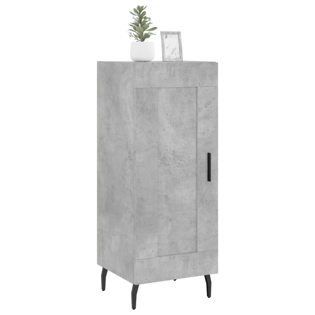skænk 34,5x34x90 cm konstrueret træ betongrå