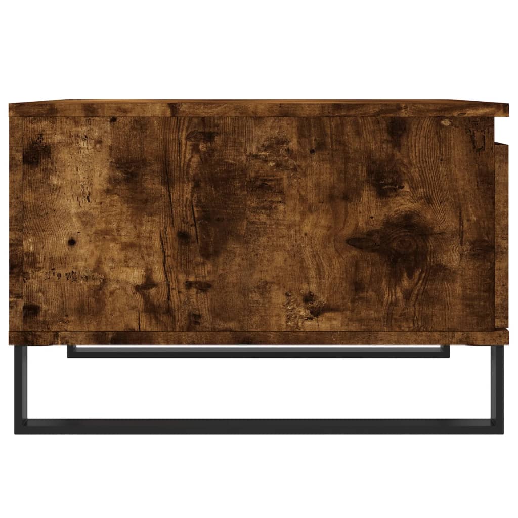 sofabord 55x55x36,5 cm konstrueret træ røget egetræsfarve