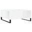 sofabord 80x80x36,5 cm konstrueret træ hvid