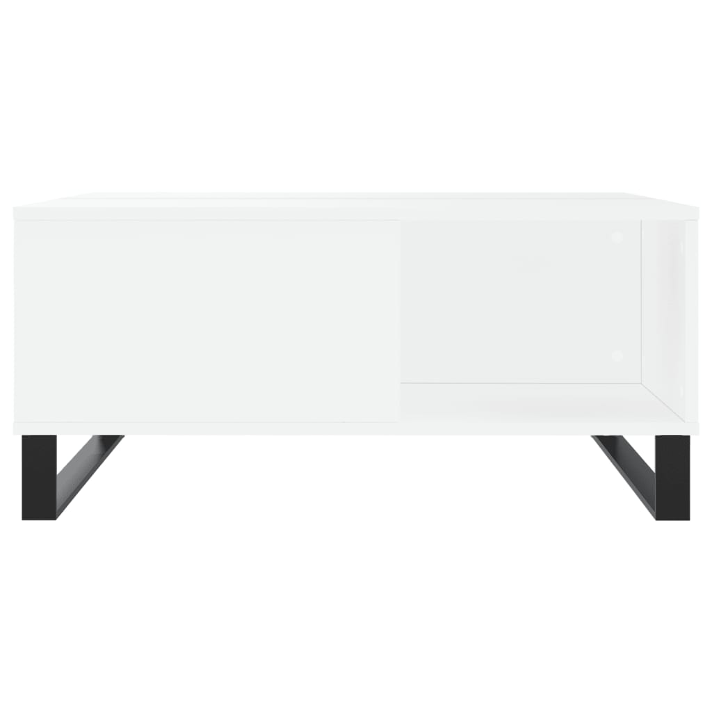 sofabord 80x80x36,5 cm konstrueret træ hvid