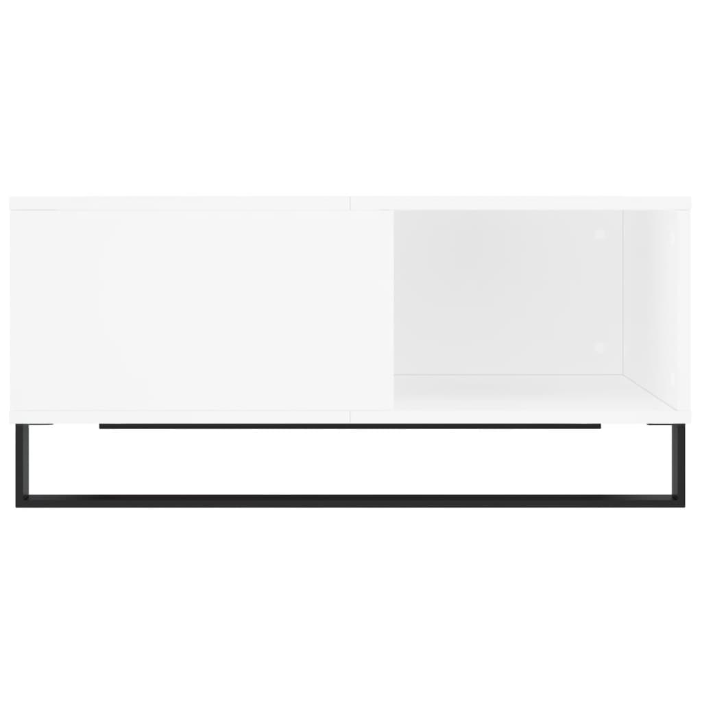 sofabord 80x80x36,5 cm konstrueret træ hvid